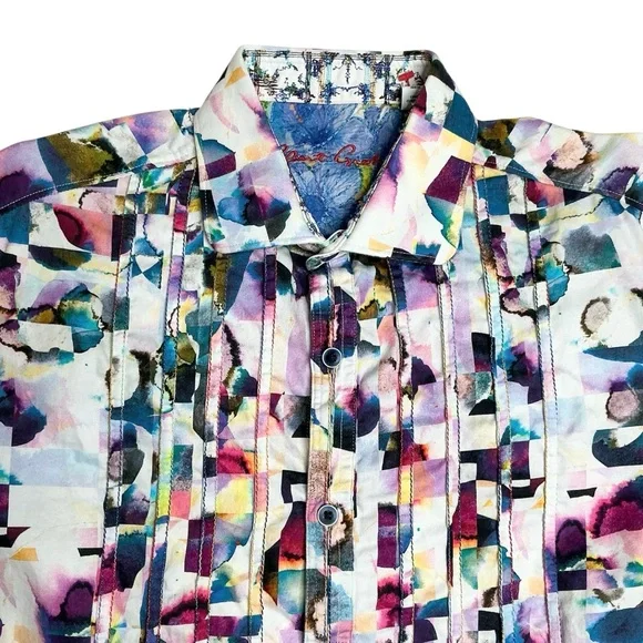 Robert Graham Magical Island Color Splash Button Down Shirt